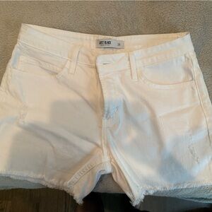 Just Black Women's White Jean Shorts
